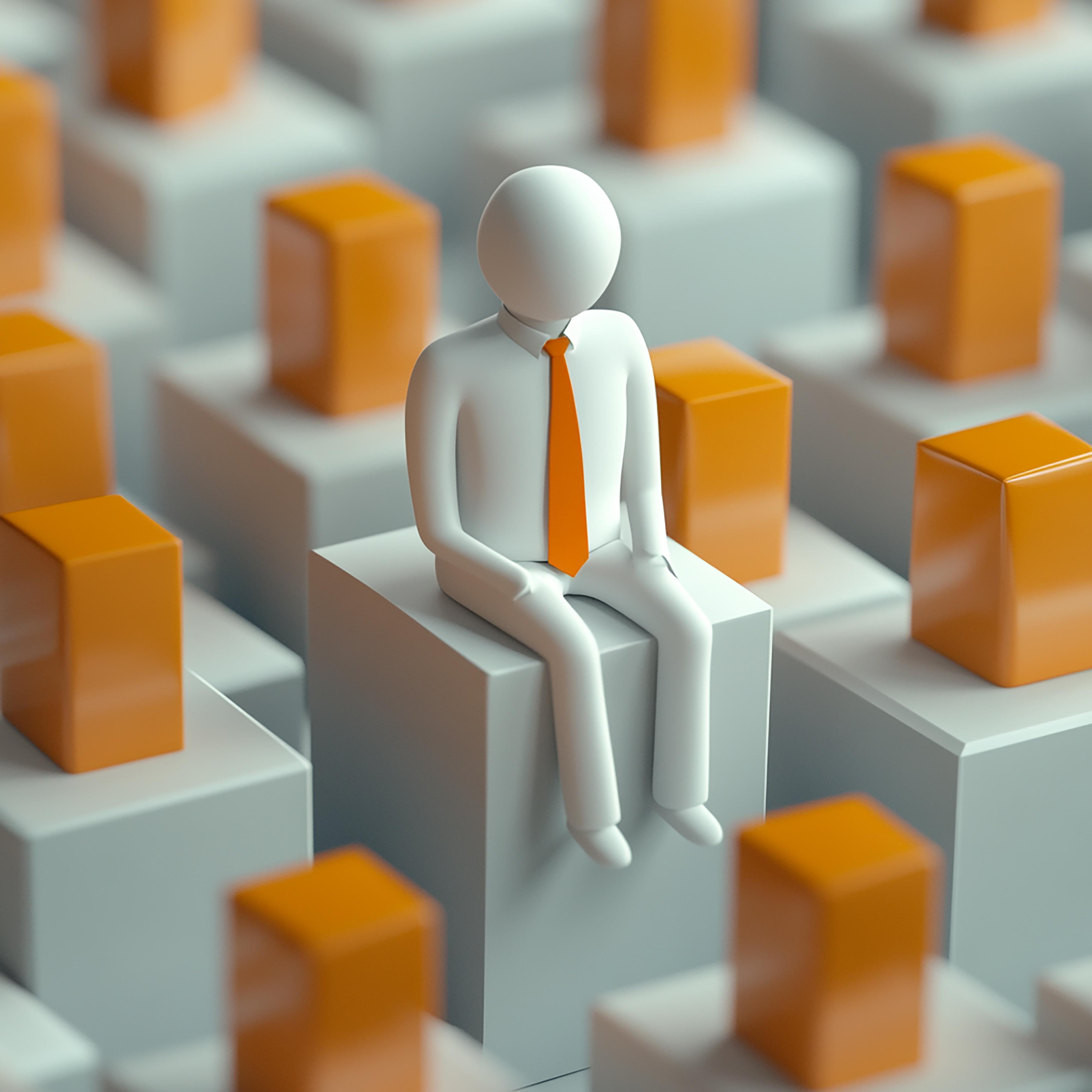 3D contextual render showing product in real-world environment